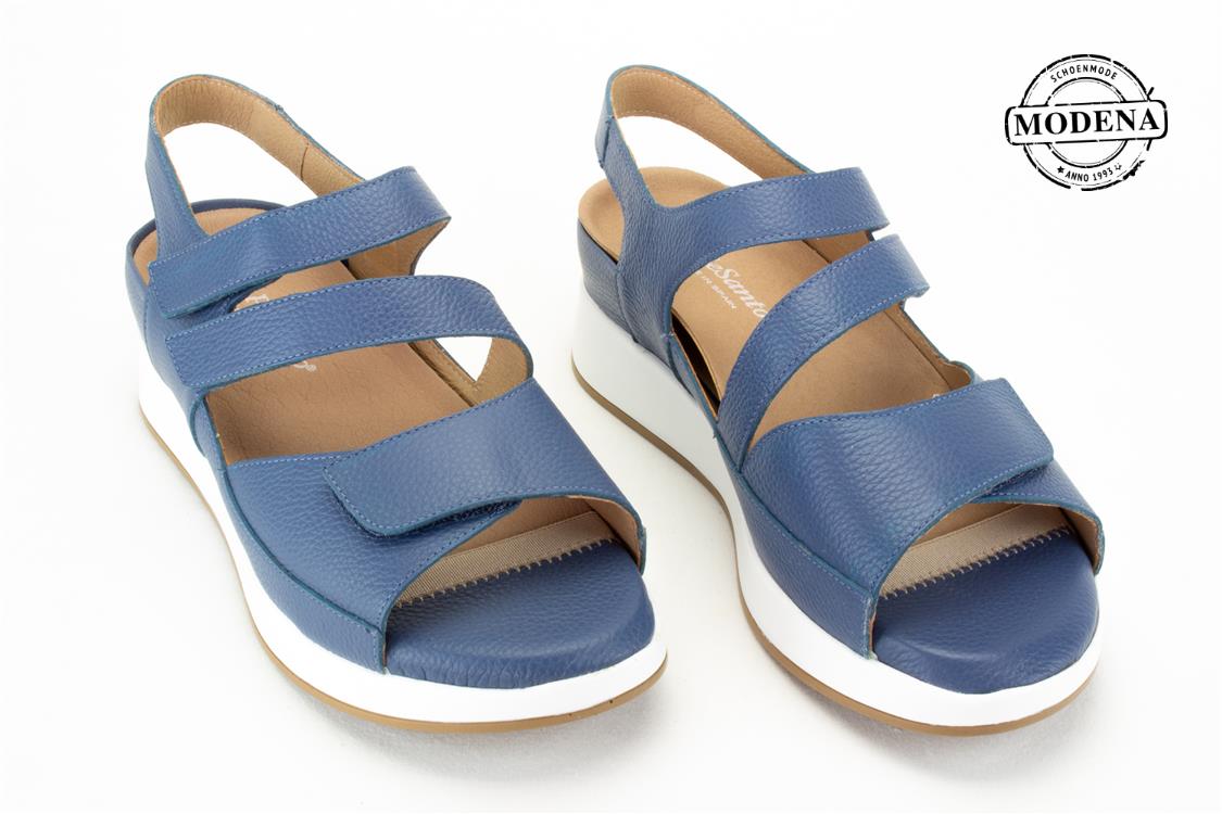 Modena schoenmode - sandaal 3 velcro - blauw sandaal 3 velcro