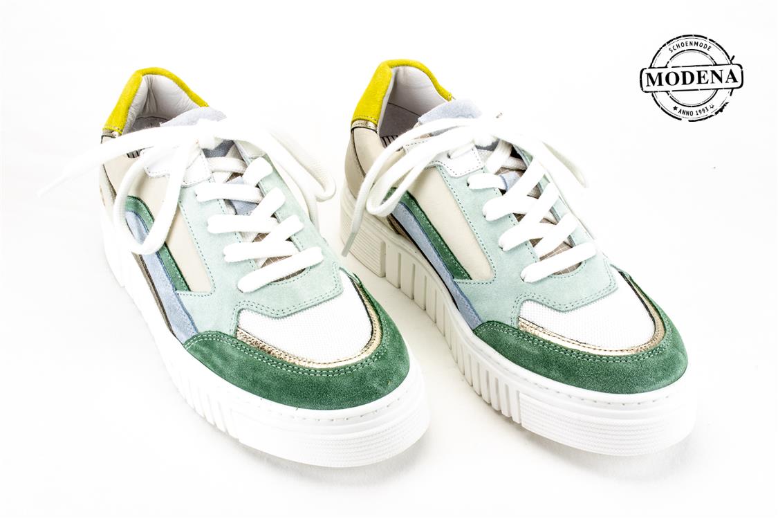 Modena schoenmode - sneaker - groen mix sneaker