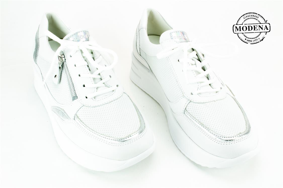 Modena schoenmode - sneaker - wit zilver sneaker