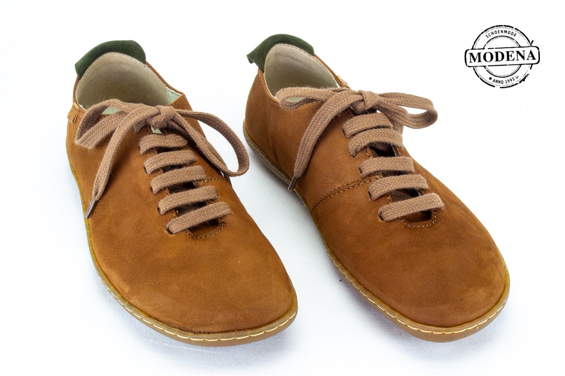 Modena schoenmode - el viajero - nubuck camel veter