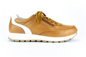 CAMEL SNEAKER WITTE STREEP - Camel