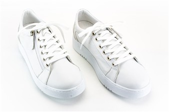 WIT LAGE SNEAKER ZIJ-RITS