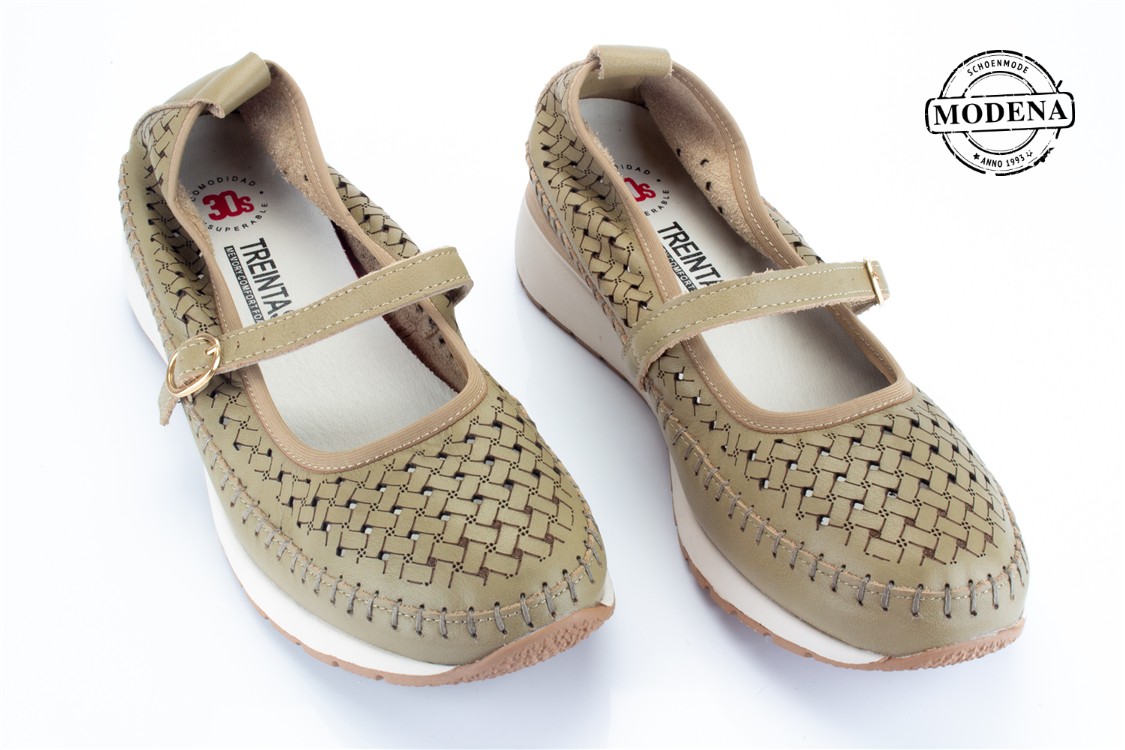 Modena schoenmode - ballerina - taupe ballerina