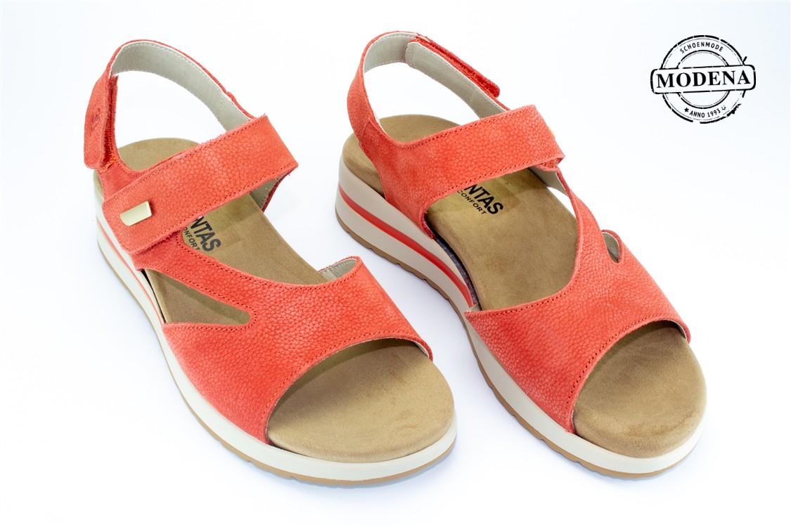 Modena schoenmode - assymetrisch - coral sandaal