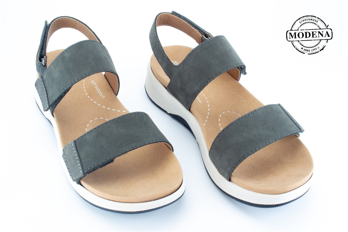 Modena schoenmode - sandaal - grijs sandaal velcro