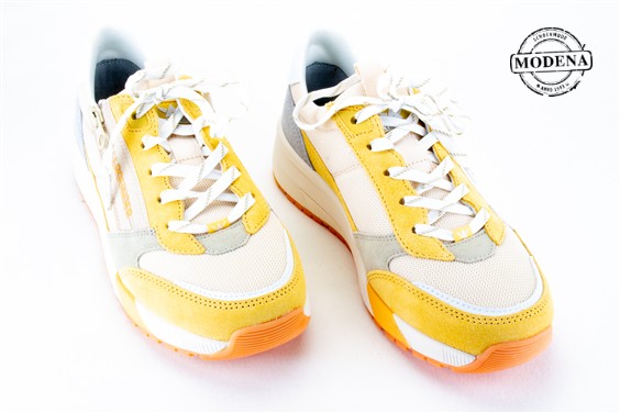 Detailpagina - Ander damesschoenen model: GEEL MIX SNEAKER RITS
