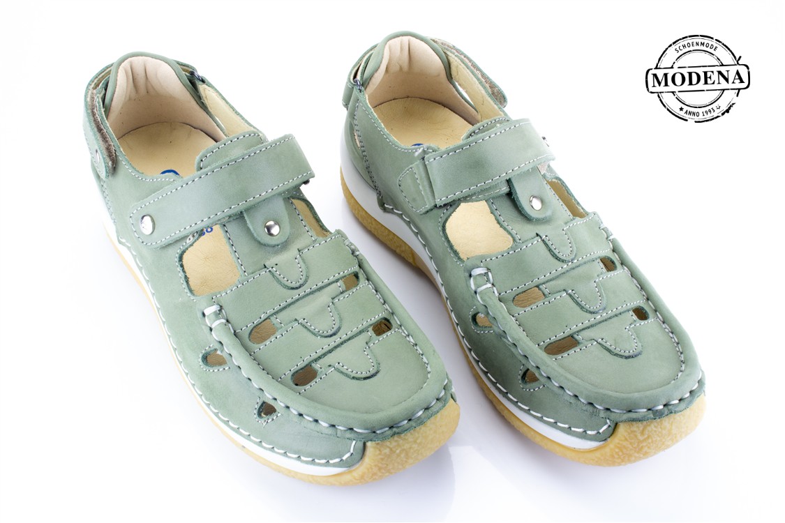 Modena schoenmode - esparanza - munt open velcro