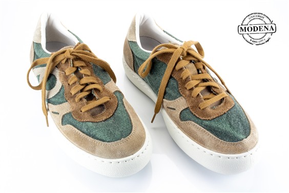 Detailpagina - Ander damesschoenen model: GROEN LINNEN BASKET