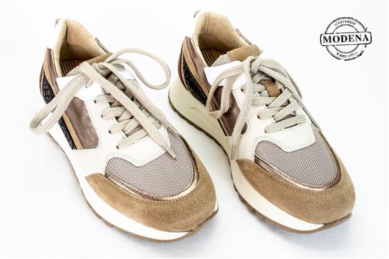 Detailpagina - Ander damesschoenen model: TAUPE MIX STEVIGE SNEAKER