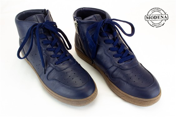 Detailpagina - Ander damesschoenen model: BLAUW HOGE SNEAKER RITS