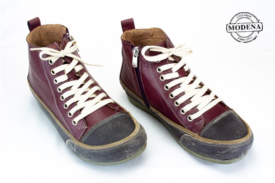 Detailpagina - Ander damesschoenen model: BORDO HOGE BASKET BRUINE BOORD