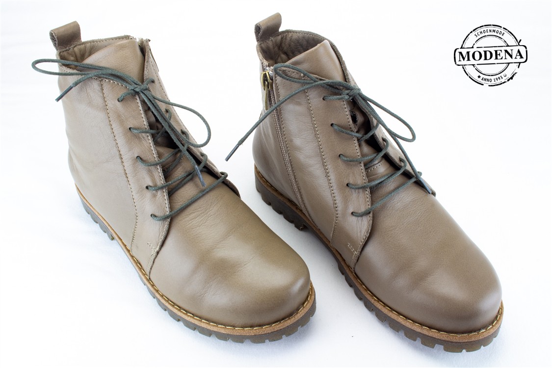 Modena schoenmode - military veter - d taupe veter military