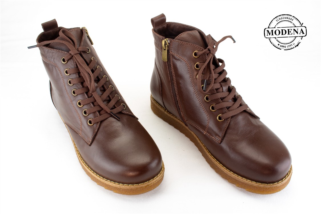 Modena schoenmode - d crepezool - bruin veter d crepezool