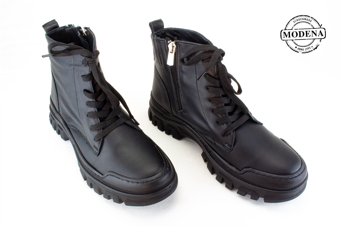 Modena schoenmode - brute zool - zw veterbotje brute zool