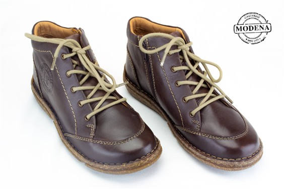 Detailpagina - Ander damesschoenen model: BRUIN HOGE VETER NEELE