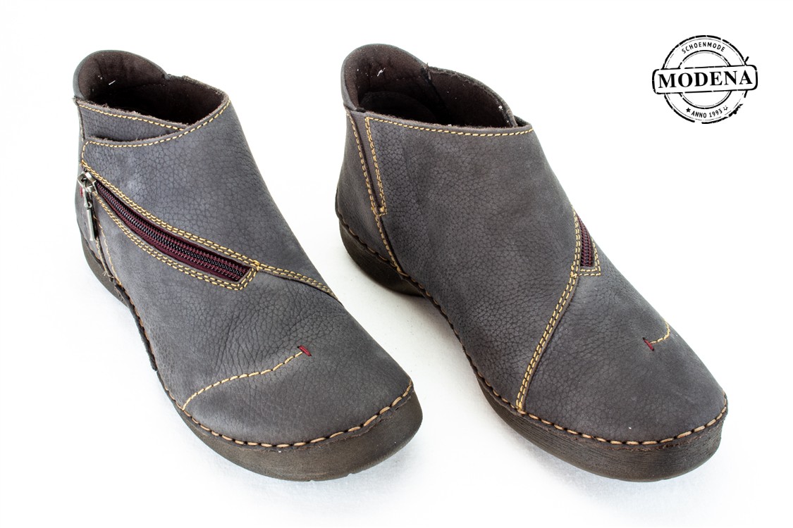 Modena schoenmode - fergey - zgrijs schuine rits