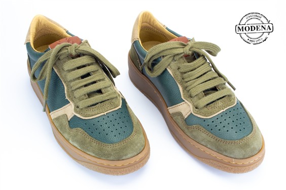 Detailpagina - Ander damesschoenen model: PETROL MIX SNEAKER GEO