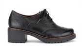 ZWART VETERSCHOEN BROQUE HAK - Zwart