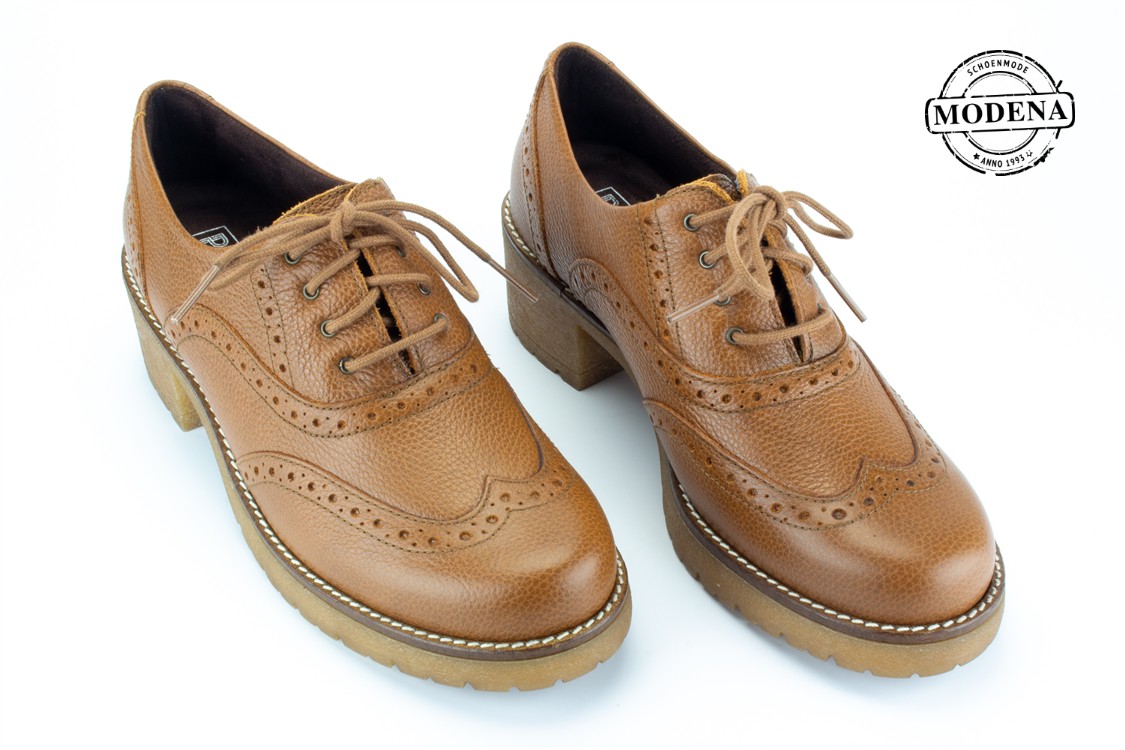 Modena schoenmode - hak - camel veter broque hak