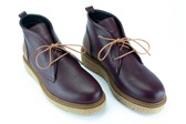 collectie damesschoenen - model BORDO ENKEL VETER CREPEZOOL