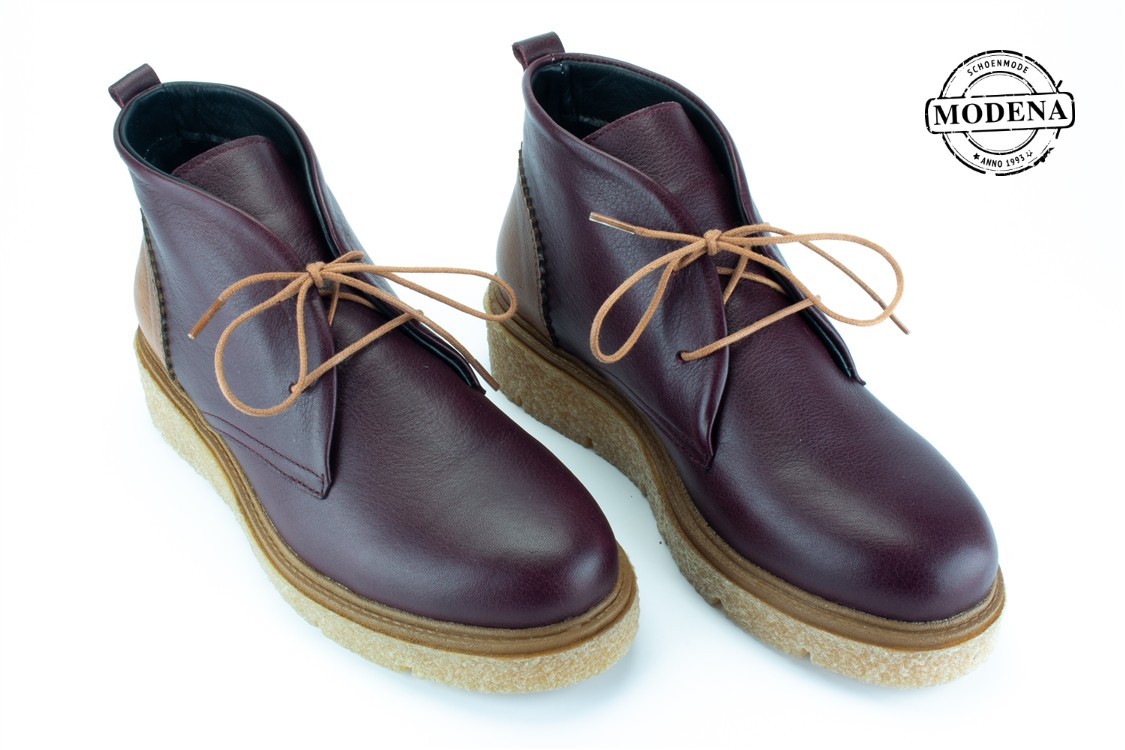 Modena schoenmode - crepezool - bordo veter crepezool
